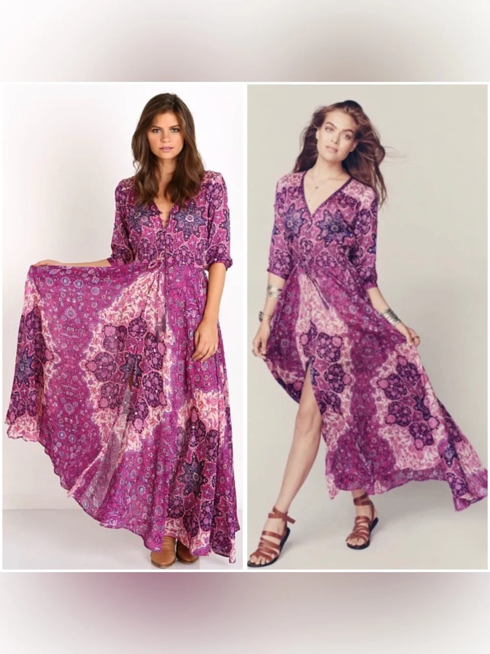SPELL Colorful Boho Feminine Flowy Timeless Versatile Kiss The Sky Maxi Dress S SPELL Colorful Boho Feminine Flowy Timeless Versatile Kiss The Sky Maxi Dress S